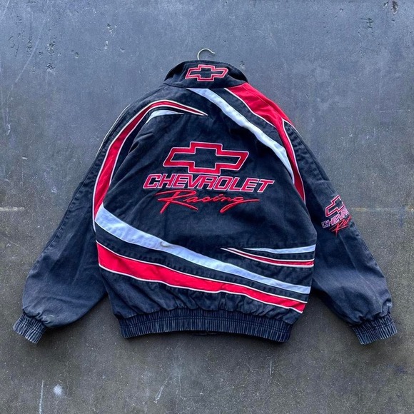 Vintage 90s Chevy Racing NASCAR Jacket Size Large - Picture 7 of 8